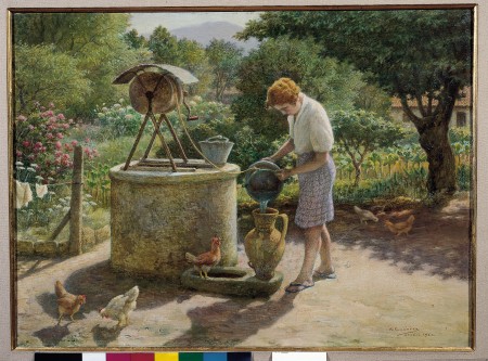 Sacando agua
