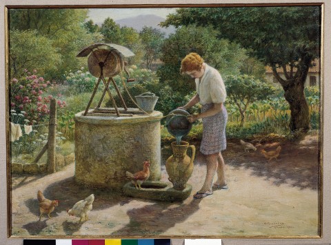 Sacando agua