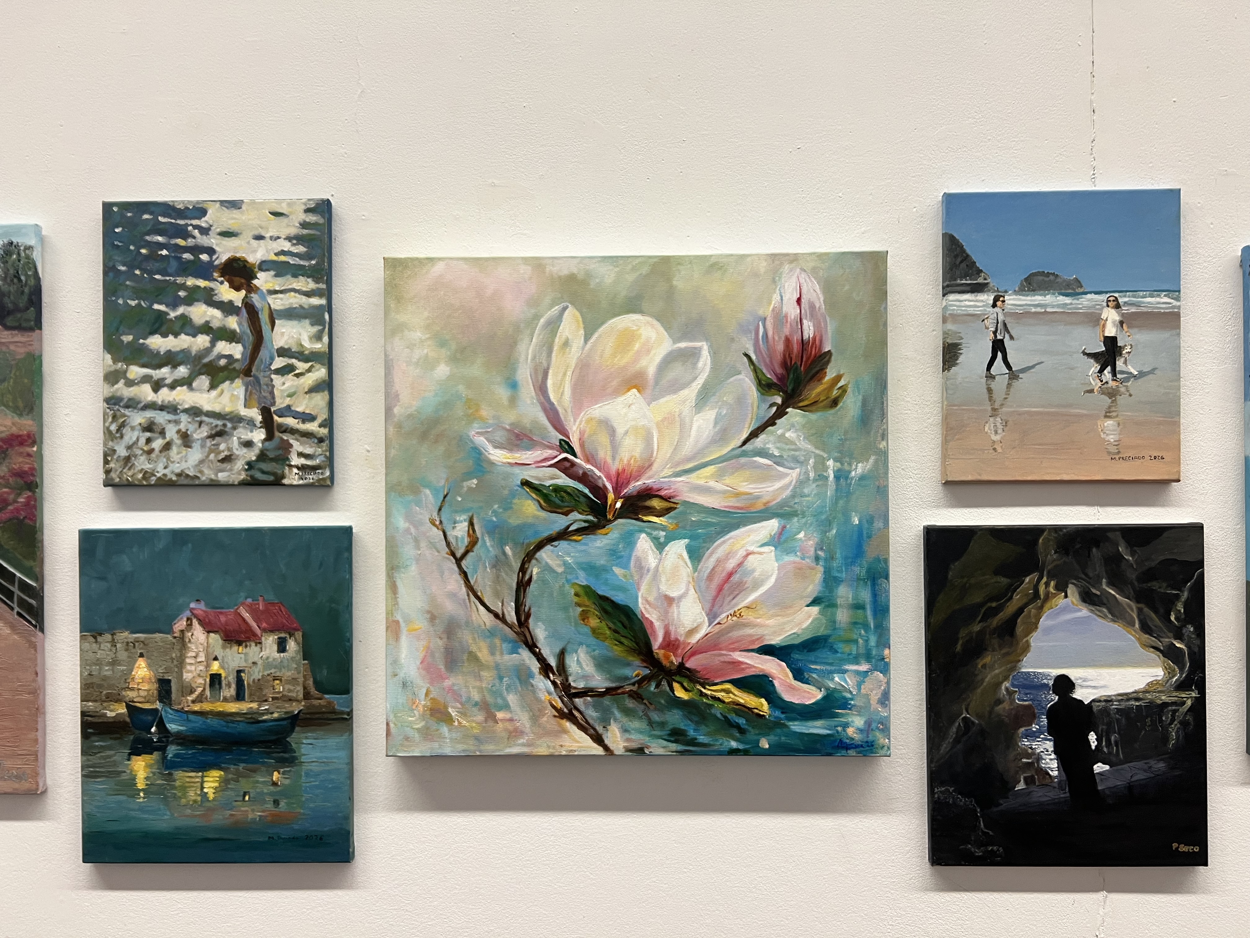 El Espazo +60 Afundación de Vigo expone las obras realizadas por los participantes en los talleres de dibujo y pintura